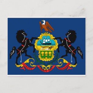 Pennsylvania State Flag Detail Briefkaart