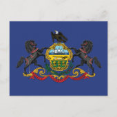 Pennsylvania State Flag Horses  Briefkaart (Voorkant)