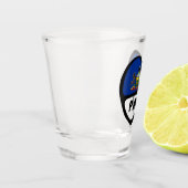 Pennsylvania State Flag in Heart, PA Shot Glass Shot Glas (Links)