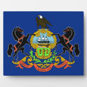 Pennsylvania State Flag Plaque Fotoplaat (Voorkant)