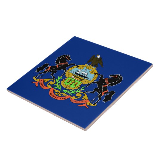 Pennsylvania State Flag Tegel Tegeltje (Zijkant)