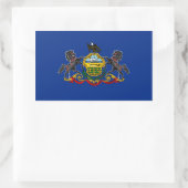 Pennsylvania State Flag, Verenigde Staten Rechthoekige Sticker (Tas)