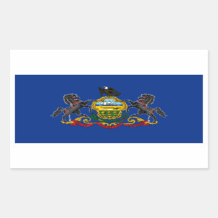Pennsylvania State Flag, Verenigde Staten Rechthoekige Sticker