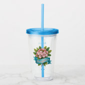 Pennsylvania State Flower Personalized Acryl Drinkbeker (Voorkant)