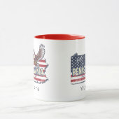 Pennsylvania State Kaart  Verenigde Staten Mok (Midden)