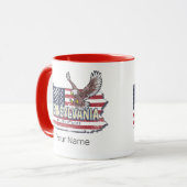 Pennsylvania State Kaart  Verenigde Staten Mok (Voorkant links)