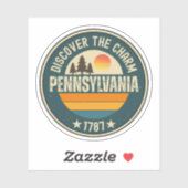 Pennsylvania State - Keystone State Cadeau Sticker (Vel)