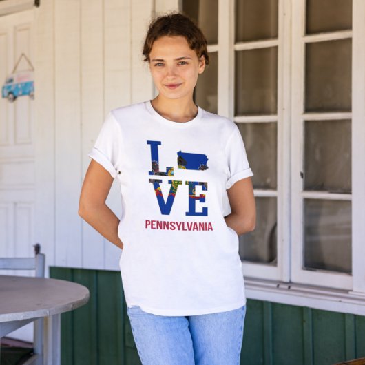 Pennsylvania State Love USA T-shirt
