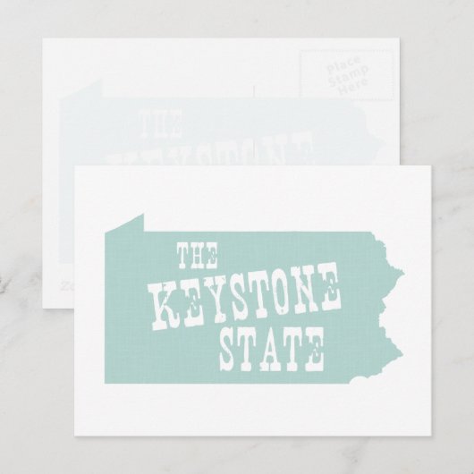 Pennsylvania State Nickname Briefkaart (Voorkant / Achterkant)