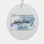 Pennsylvania State Painting Illustration Ornament (Links)