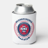 Pennsylvania State Pride gepersonaliseerd monogram Blikjeskoeler (Blikje Voorkant)