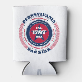 Pennsylvania State Pride gepersonaliseerd monogram Blikjeskoeler