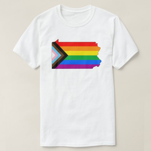 Pennsylvania State Pride LGBTQ Progress Pride T-shirt (Design voorkant)