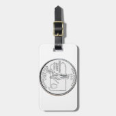 Pennsylvania State Quarter Bagagelabel (Voorkant verticaal)