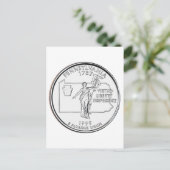 Pennsylvania State Quarter Briefkaart (Staand voorkant)