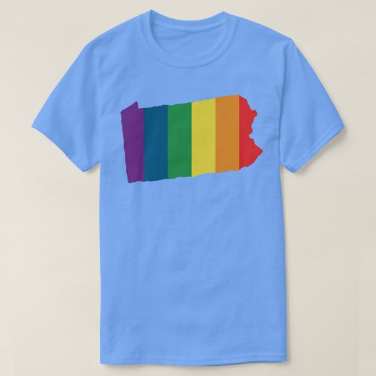 Pennsylvania State Rainbow T-shirt (Design voorkant)