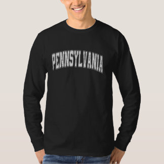 Pennsylvania State Retro Witte Varsity  Tex T-shirt