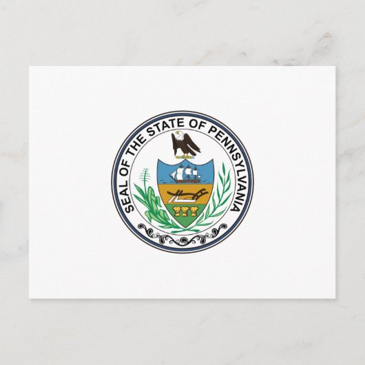 Pennsylvania State Seal Briefkaart (Voorkant)