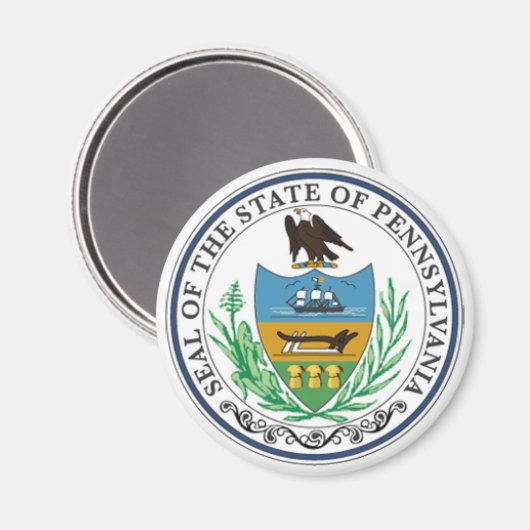 Pennsylvania State Seal Magneet (Voorkant / Achterkant)