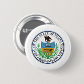 pennsylvania state seal ronde button 5,7 cm (Voorkant /achterkant)