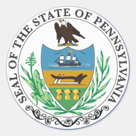 Pennsylvania State Seal Stickers (Voorkant)