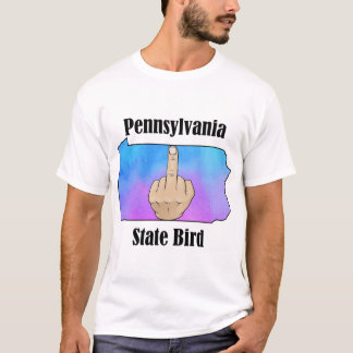 Pennsylvania state vogel T-shirt middelvinger