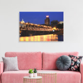 Pennsylvania State Walnut Street Bridge Canvas Afdruk (Insitu (Woonkamer))