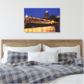 Pennsylvania State Walnut Street Bridge Canvas Afdruk (Insitu (Slaapkamer))