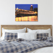 Pennsylvania State Walnut Street Bridge Canvas Afdruk (Insitu (Slaapkamer))