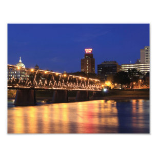 Pennsylvania State Walnut Street Bridge Foto Afdruk