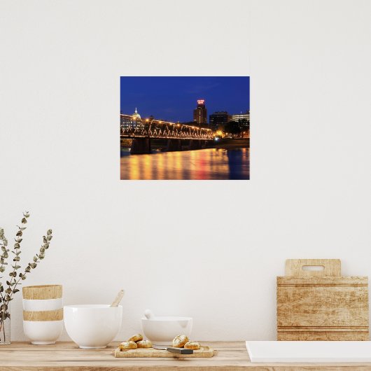 Pennsylvania State Walnut Street Bridge Poster (Keuken)