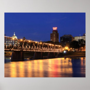 Pennsylvania State Walnut Street Bridge Poster