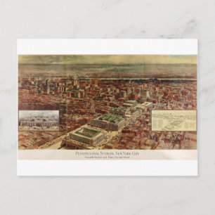 Pennsylvania Station New York City in 1910 Briefkaart