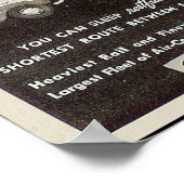 Pennsylvania Station New York, Tijdschema 1941 Poster (Hoek)