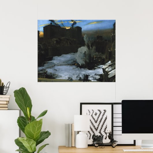 Pennsylvania Station opgraving Poster (Thuiskantoor)