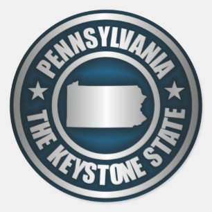 Pennsylvania Steel (B) Ronde Sticker