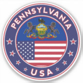 Pennsylvania Sticker (Voorkant)