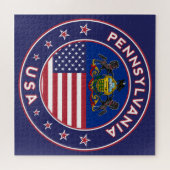 Pennsylvania sticker, telefooncel, canvas tas legpuzzel (Horizontaal)