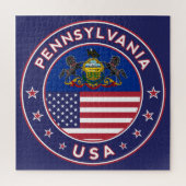 Pennsylvania sticker, telefooncel, canvas tas legpuzzel (Verticaal)