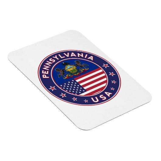 Pennsylvania sticker, telefooncel, canvas tas magneet (Rechterzijde)