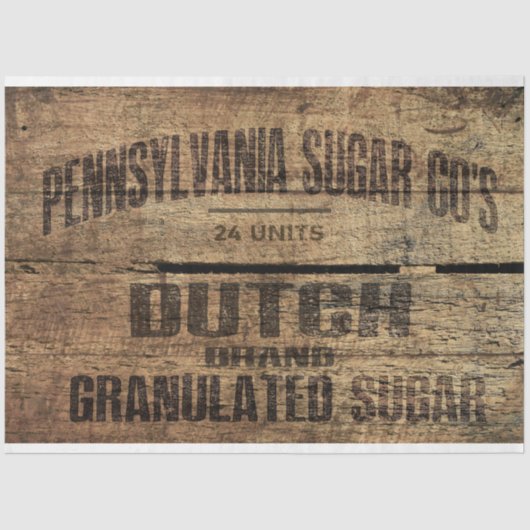 Pennsylvania Sugar-debietpapier Tissuepapier (Voorkant)