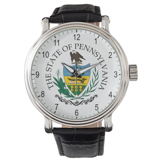 Pennsylvania-teken Horloge (Voorkant)