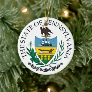 Pennsylvania-teken Keramisch Ornament