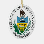 Pennsylvania-teken Keramisch Ornament (Rechts)