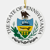 Pennsylvania-teken Keramisch Ornament (Voorkant)