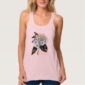 Pennsylvania Territory Bloem Berglaurier Illustrat Tanktop (Voorkant)