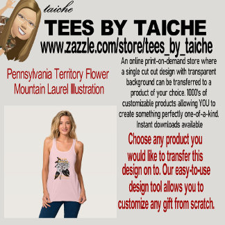 Pennsylvania Territory Bloem Berglaurier Illustrat Tanktop