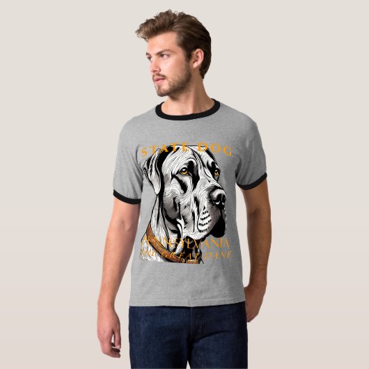 Pennsylvania Territory De Grote Deense Hond T-shirt (Voorkant volledig)
