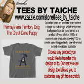 Pennsylvania Territory Dog De Grote Deense Puppy T-shirt