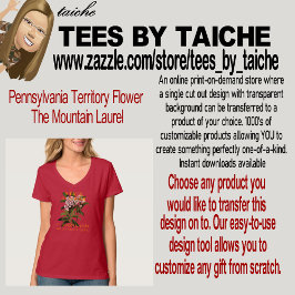 Pennsylvania Territory Flower De berg Laurel T-shirt